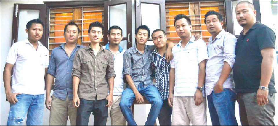 Singing for singing’s sake: Band members of the A capella band from Dimapur ‘_N Frenz’. (Manen Aier Photo)